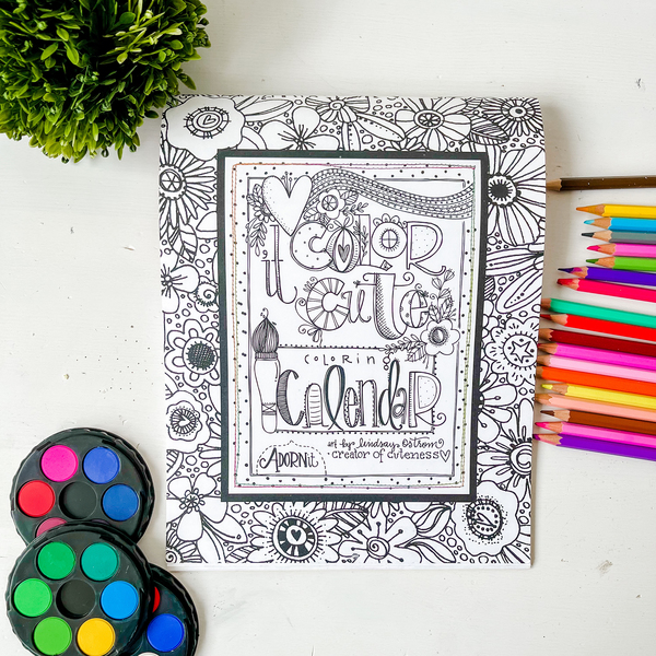Color it Cute Calendar V1