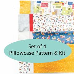 Set of 4 - Happy Camper Pillowcase Kit