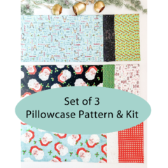 Set of 3 - Christmas Pillowcase Kit 