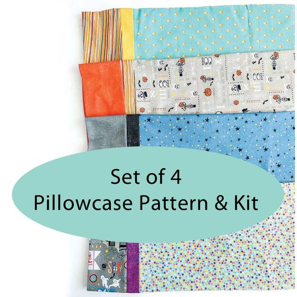 Set of 4 - Halloween Pillowcase Kit