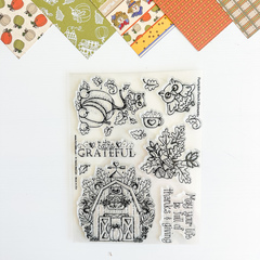 Pumpkin Perch Elements 6x8 Stamp