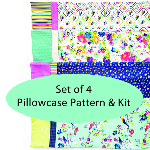 Set of 4 - Birdie Bloom Pillowcase Kit CLEARANCE
