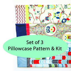 Set of 3 - Owl Pillowcase Kit CLEARANCE