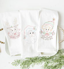 Santa Friends BOGO Tea Towel Set