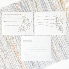Holiday Addressing Guide Stencil - Set of 3