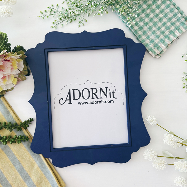 Scallop Frame Blue
