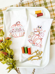 Gathering Autumn Tea Towels