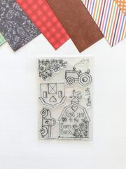 Barn Add On Stamp 4x6