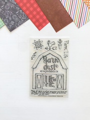 Barn Dust Recipe Stamp 4x6