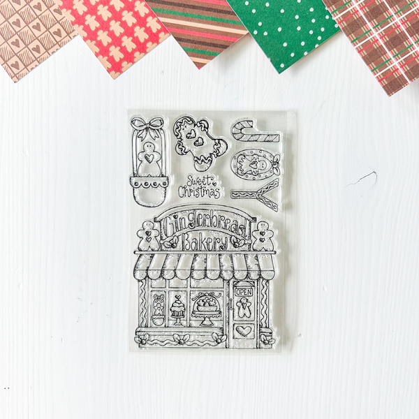 Gingerbread Bakery Add-On 4x6 Stamp