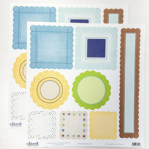 Cool Blue Frames 12x12