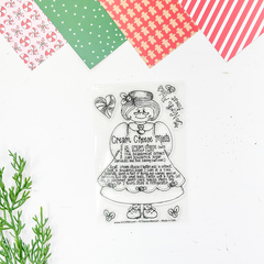 Cream Cheese Mints Recipe Stamp 4x6
