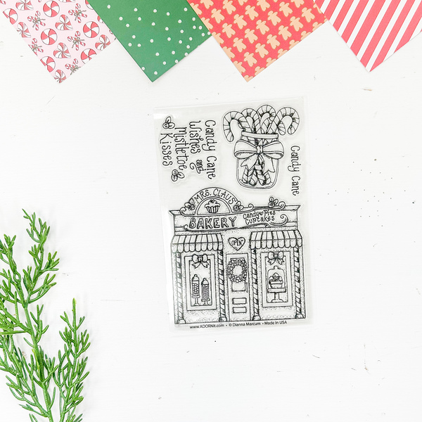 Mrs Claus Bakery Add On Stamp 4x6