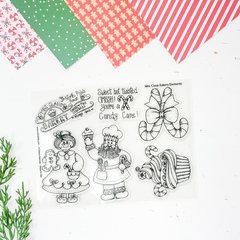 Mrs Claus Bakery Elements 6x8 Stamp
