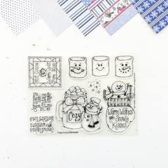 Cozy Cocoa Elements 6x8 Stamp