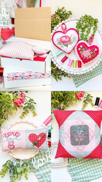 A Valentine Stitch Box