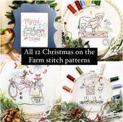 Christmas On the Farm - 12 stitch patterns