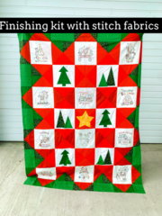 Christmas On The Farm Quilt With Stitch Fabric