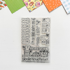 Easter Peeps Add On Stamp 4x6