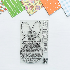 Peep Playdough Recipe Stamp 4x6