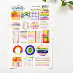 Rainbow Doodle Sticker