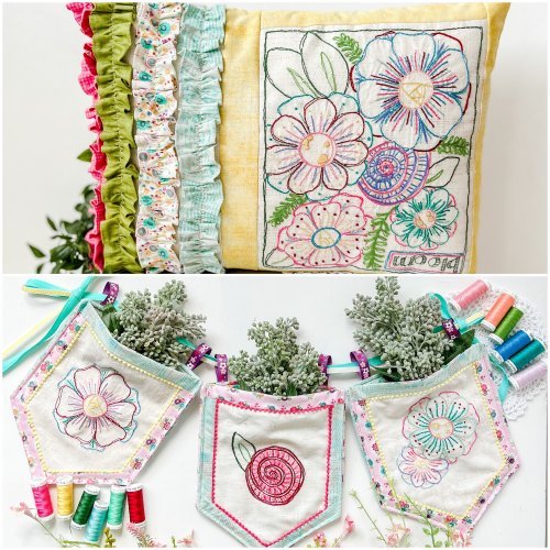 Combo Blooming Floral - 2 KITS & THREAD!