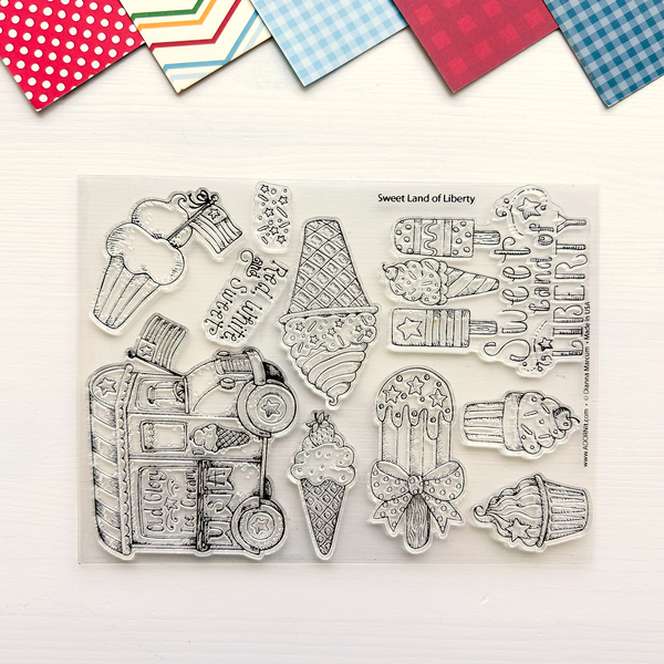 Sweet Land of Liberty Stamp 6x8