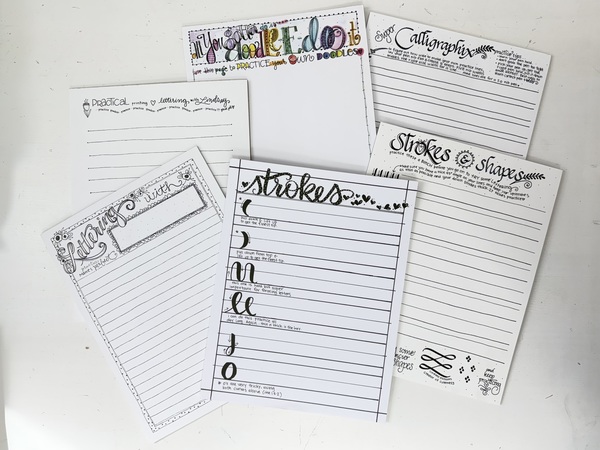 Practice Notepads - set of 6