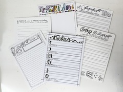 Practice Notepads - set of 6