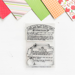 Lunch Lady Bars Recipe Stamp 4x6