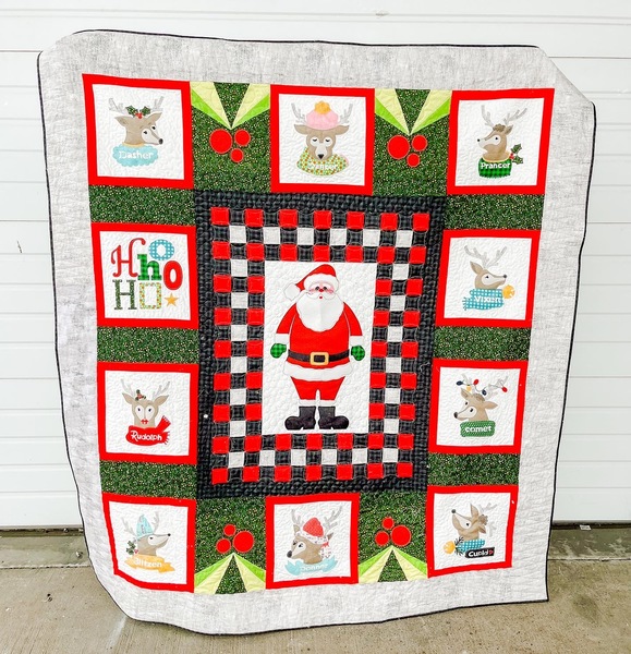 Reindeer Games Applique Quilt