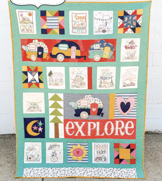 Explore Embroidery Quilt Kit
