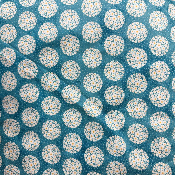 Pom-pom Dot Teal - fabric
