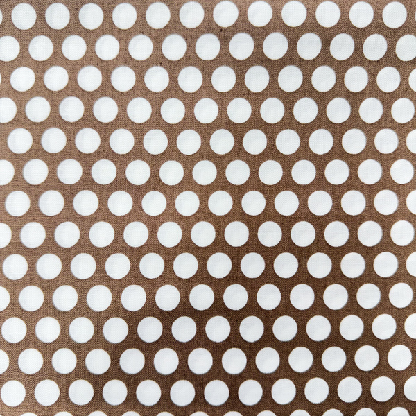 Grid Dot Mocha - fabric