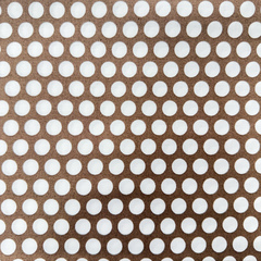 Grid Dot Mocha - fabric