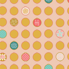 Fabric Tiny Hoops 