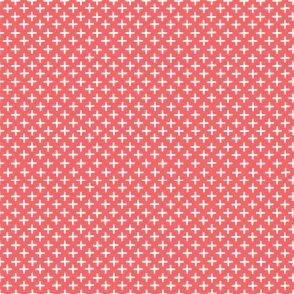 Fabric Plus Sign Coral