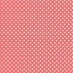 Fabric Plus Sign Coral