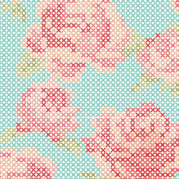 Floral Rosy Mosiac