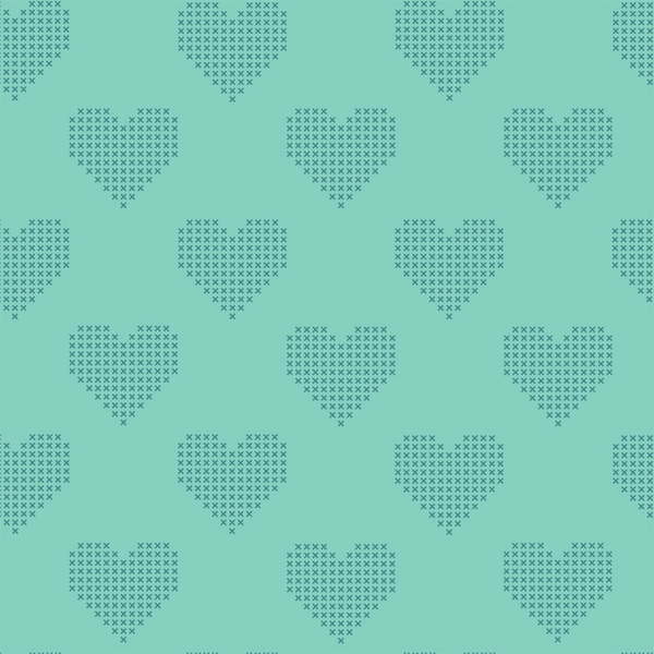 Fabric Cross My Heart Mint
