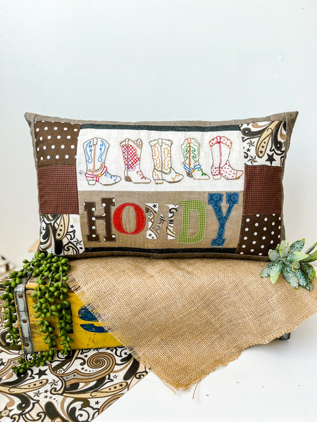 Boots in A Row Pillow Kit