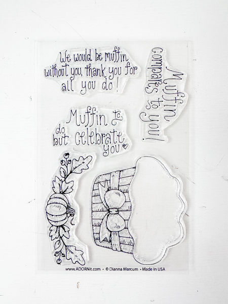 Muffin Add On Stamp 4x6
