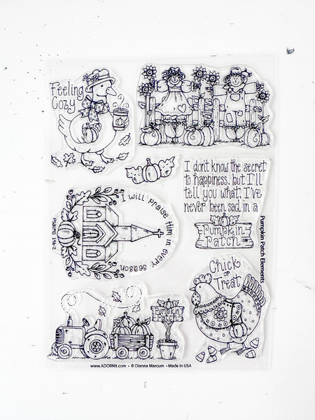 Pumpkin Patch Elements 6x8