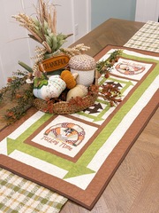 1 Turkey Time Tablerunner Embroidery
