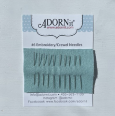 #6 Embroidery/Crewel Needles