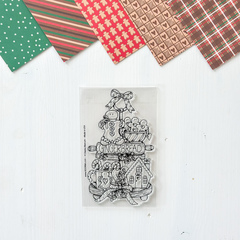 Gingerbread Tiered Tray Stamp 4x6