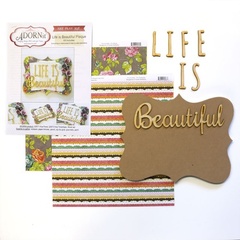 Life is Beautiful Word Plaque KIT