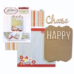 Choose Happy Word Plaque KIT