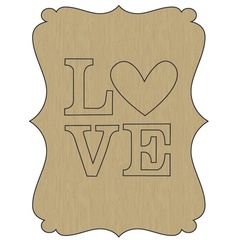 Love Word Plaque