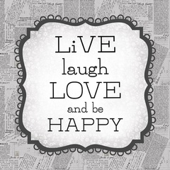 Live, Laugh, Love Print